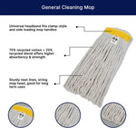 24oz White Synthetic Cut-End Mop Head