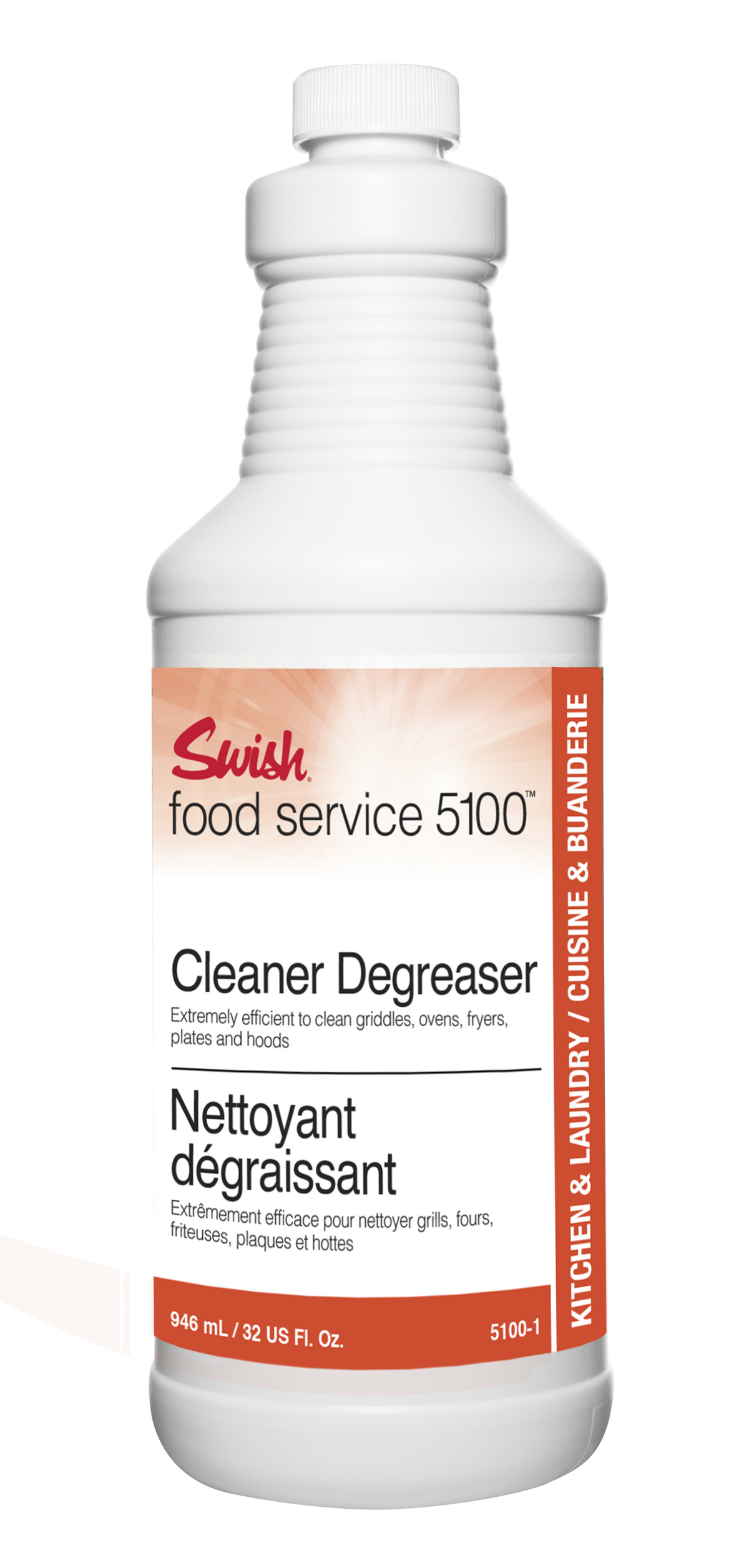 Swish Food Service 5100 Cleaner Degreaser - 946 mL trigger spray