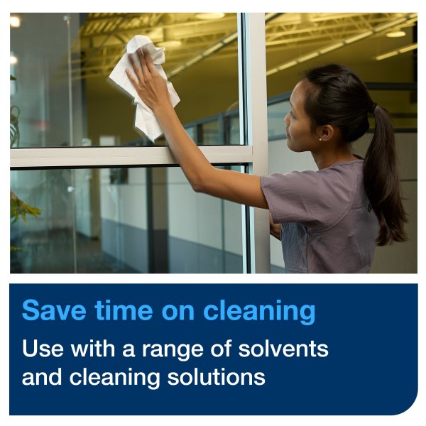Tork® W24 Pop-Up Box Cleaning Cloth - White 1-Ply 100/BX — image 7