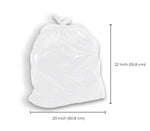 Garbage Bags - Regular - White - 20