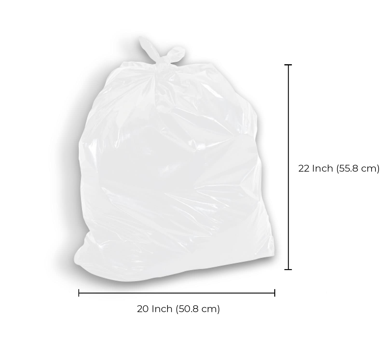 Garbage Bags - Regular - White - 20" x 22" — image 2