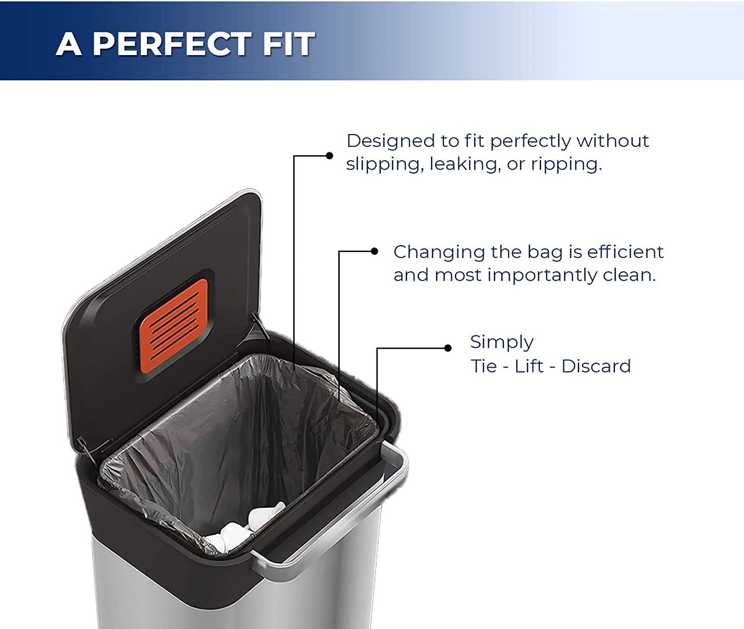 Garbage Bags - Regular - Black - 35" x 47" — image 5