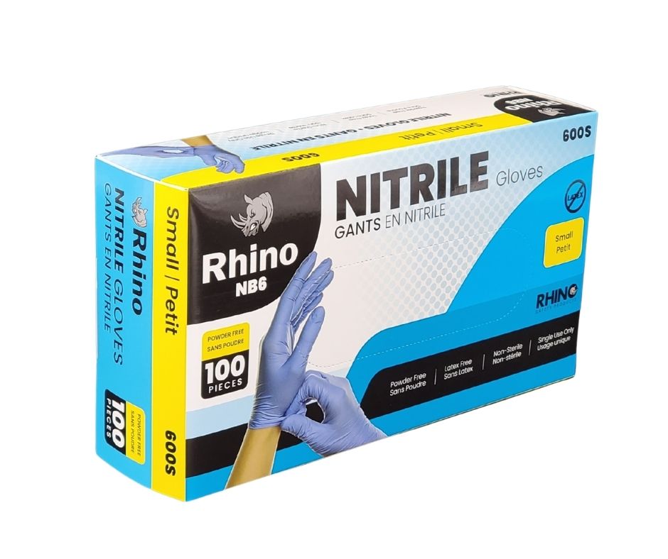 Blue Nitrile Gloves - Small - 600S — image 1