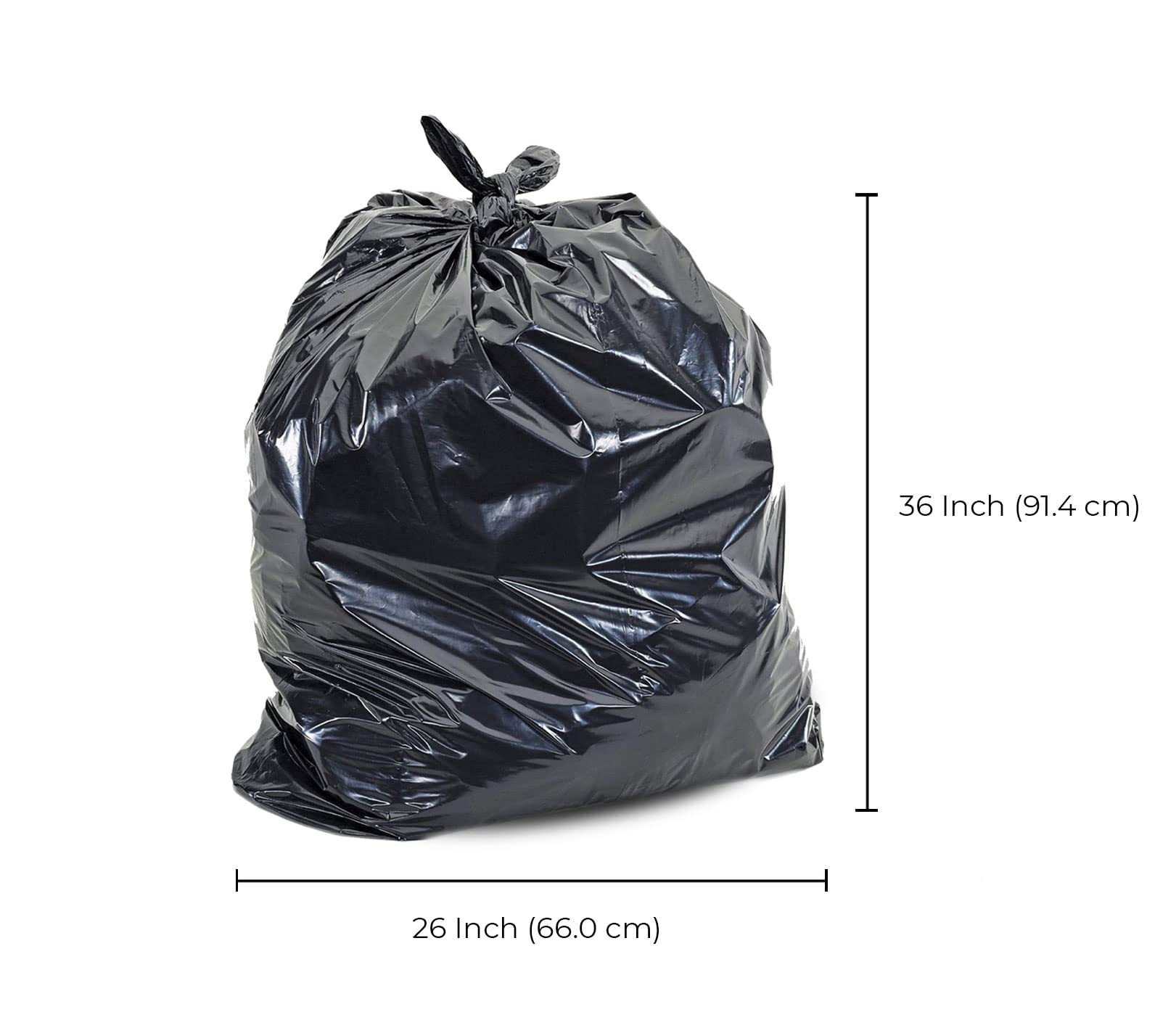 Garbage Bags - Ex-Strong - Black - 26" x 36" — image 2