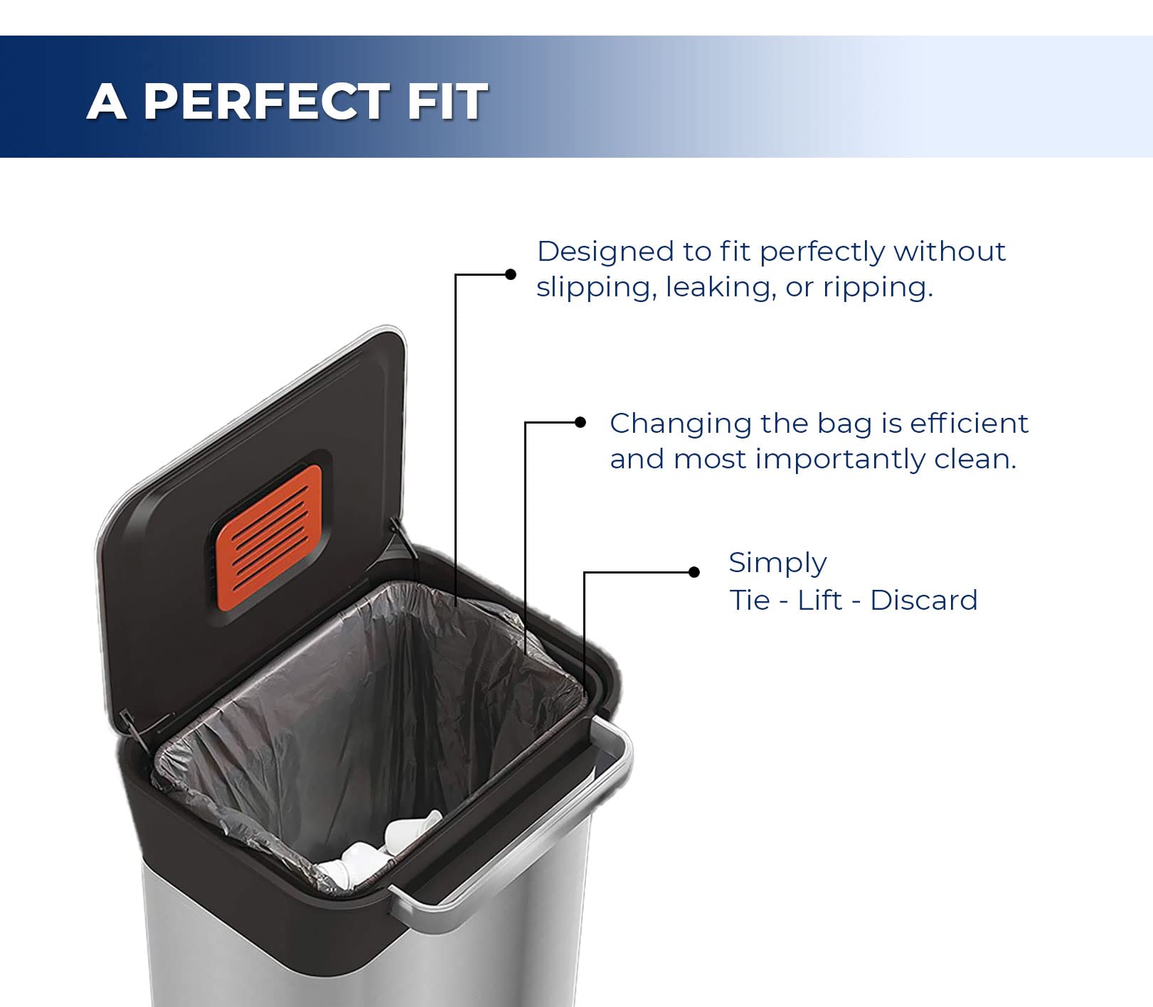 Garbage Bags - Ex-Strong - Black - 26" x 36" — image 3