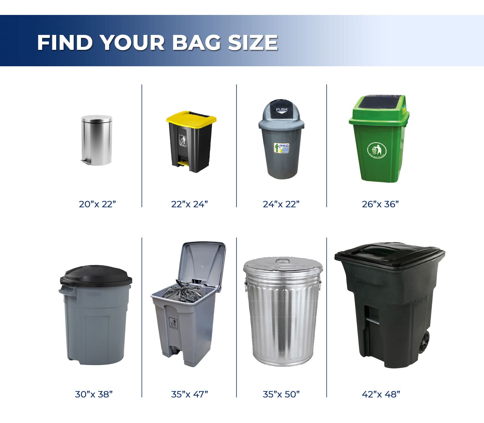 Garbage Bags - Ex-Strong - Black - 26" x 36" — image 5