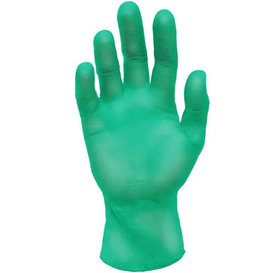 Ronco ALOE™ Synthetic Stretch Gloves - Green 5mil 100/BX — image 2
