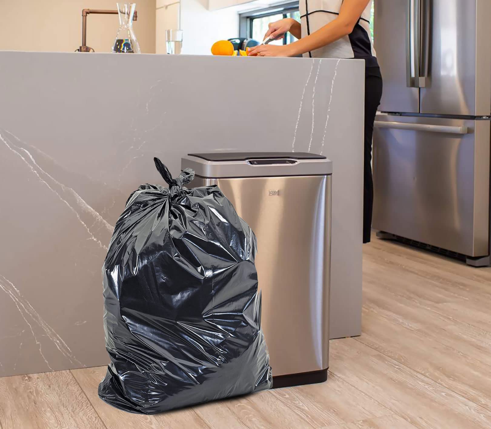 Garbage Bags - Ex-Strong - Black - 26" x 36" — image 6