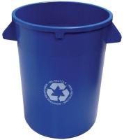 Round Recycling Container, Blue 20 gal