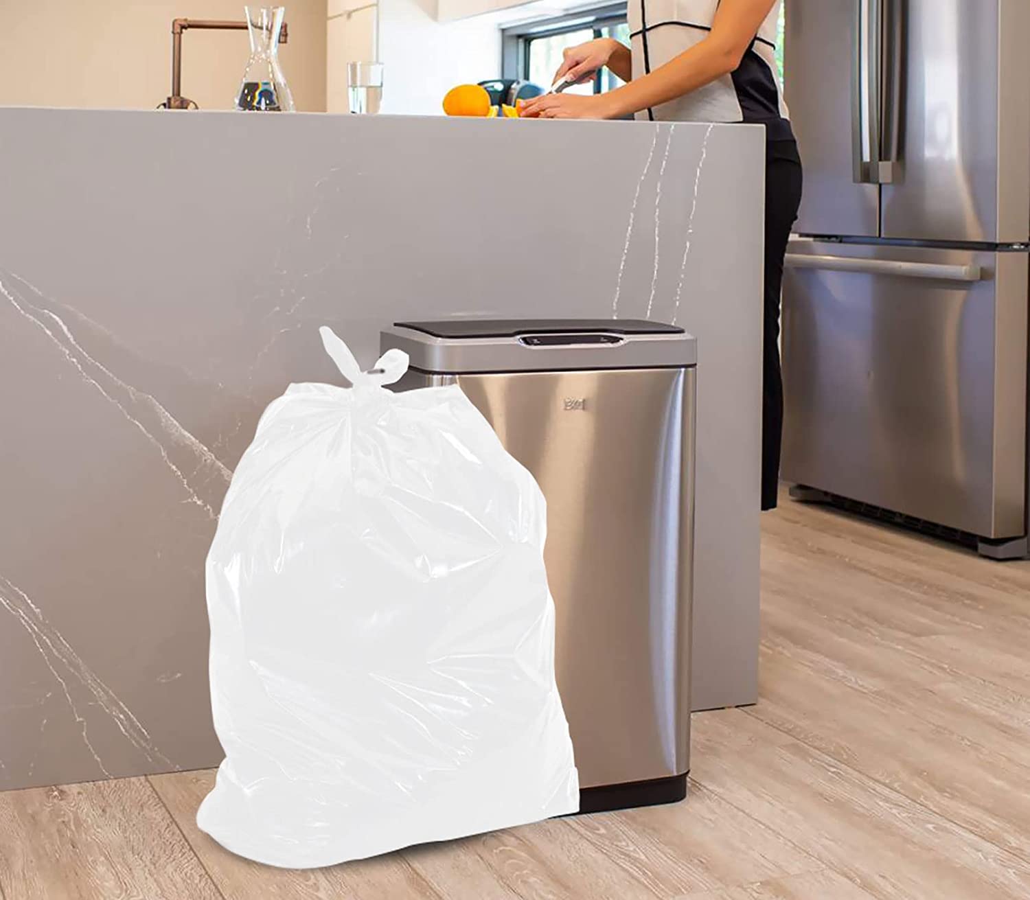 Garbage Bags - Regular - White - 22" x 24" — image 7