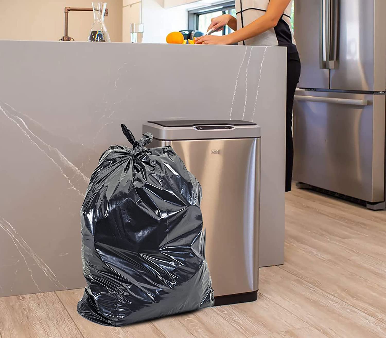 Garbage Bags - Strong - Black - 35" x 47" — image 7