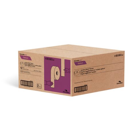 Cascades Pro Select® Jumbo Bath Tissue - White 2-Ply 12x500' — image 3