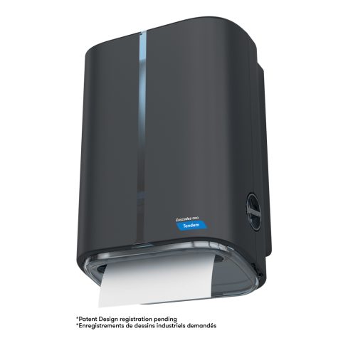 Cascades PRO Tandem® Mechanical No-touch Roll Towel Dispenser - Dark Grey — image 3