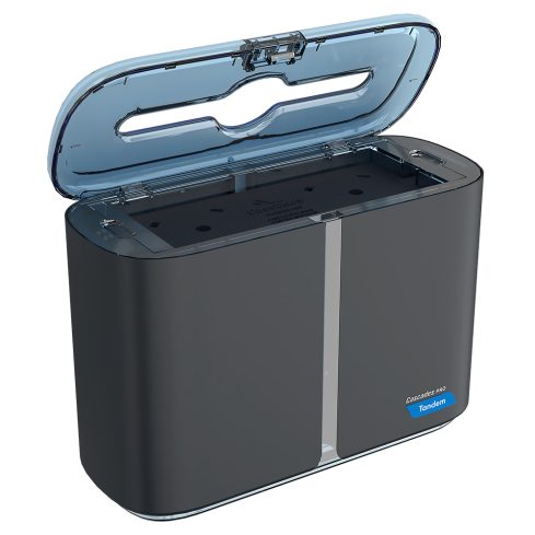 Cascades PRO Tandem® Multifold Hand Towel Countertop Dispenser - Dark Grey — image 5