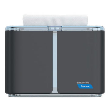 Cascades PRO Tandem® Multifold Hand Towel Countertop Dispenser - Dark Grey