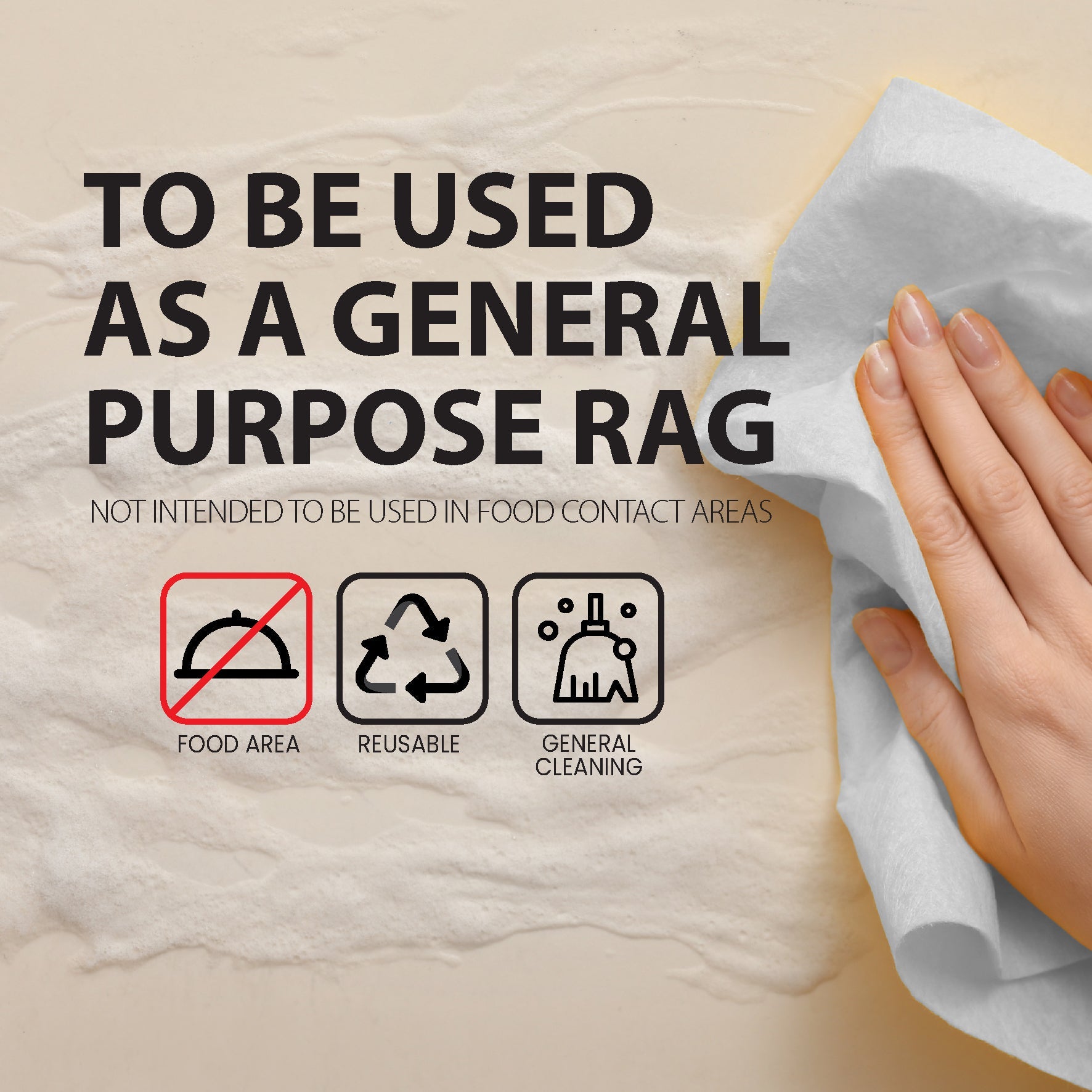 Wiping Rags - White - WipeW — image 6
