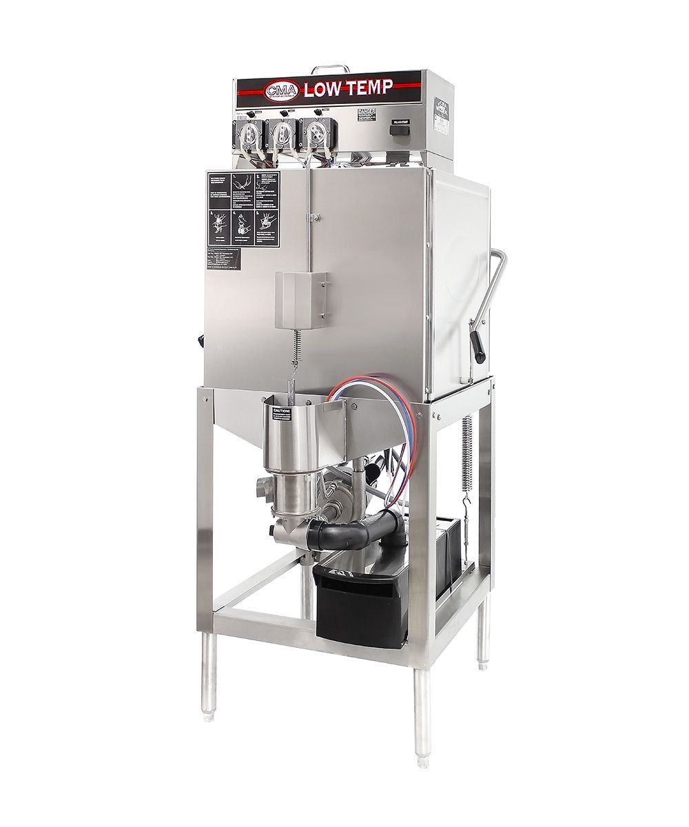 CMA AH Straight Upright Low Temp Commercial Dishwasher