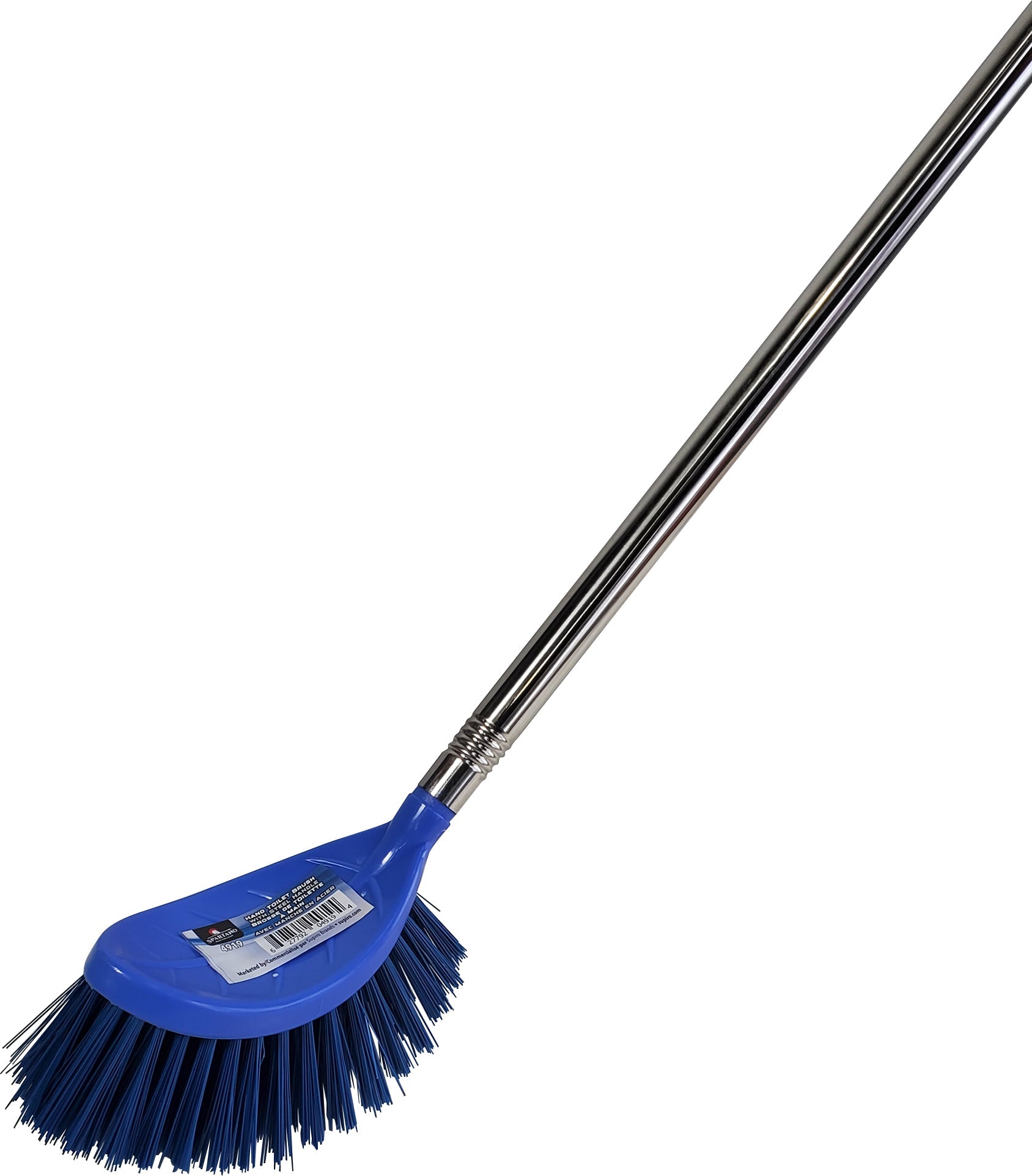XC - Spartano - Hand Toilet Brush with Steel Handle - Blue - 4919 — image 2