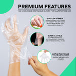 Clear Deli Gloves - Medium - 200M