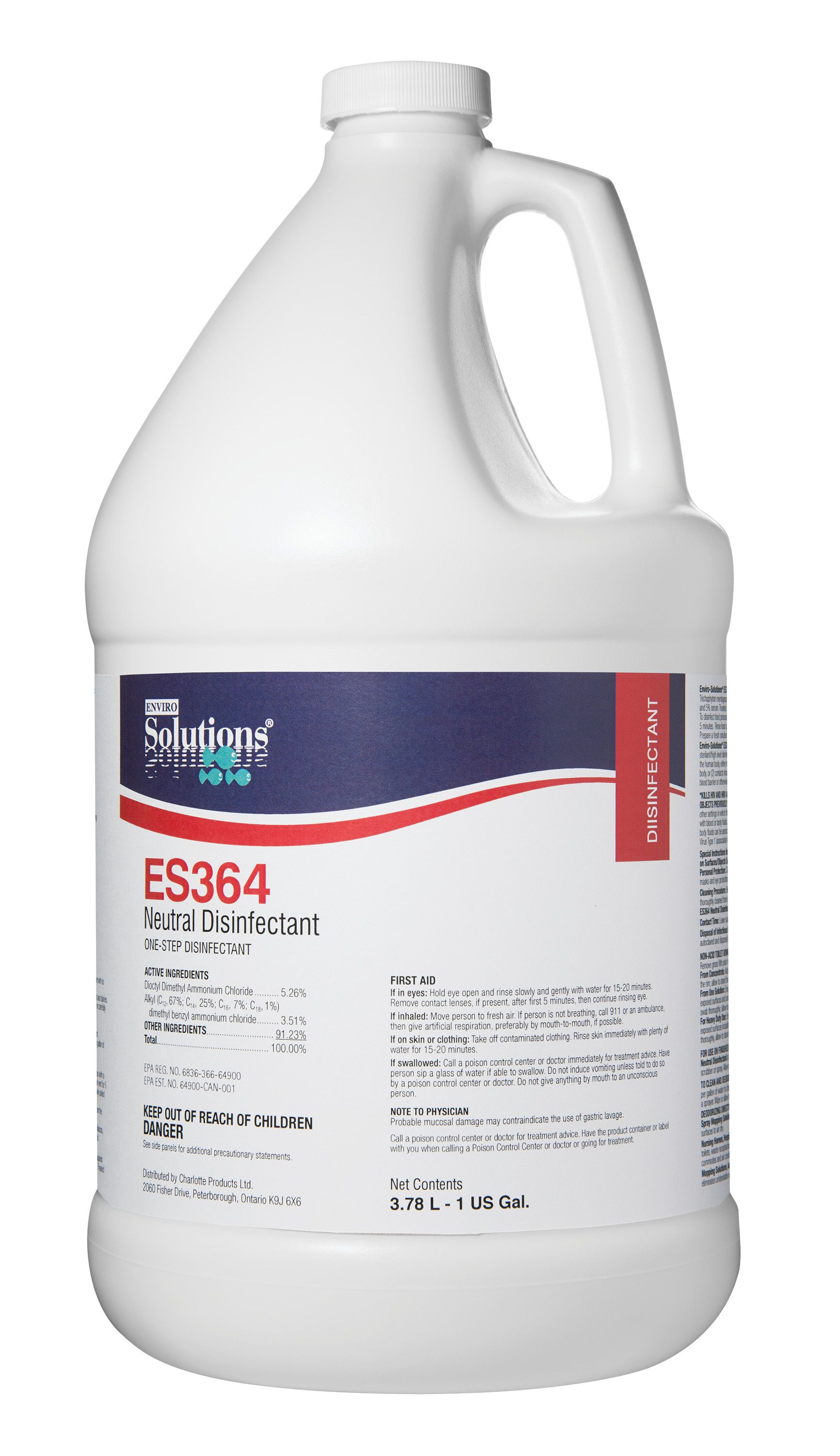 Enviro-Solutions® ES364 Neutral Disinfectant - 3.78L