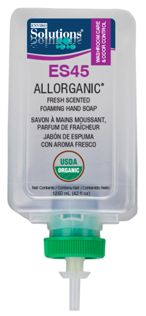 Enviro-Solutions® ES45 ALLORGANIC Fresh-Scented Foaming Hand Soap - 6x1.25L