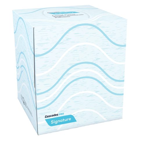 Cascades PRO Signature® Cube-Box Facial Tissue - White 2-Ply 36x90 Sheets — image 4