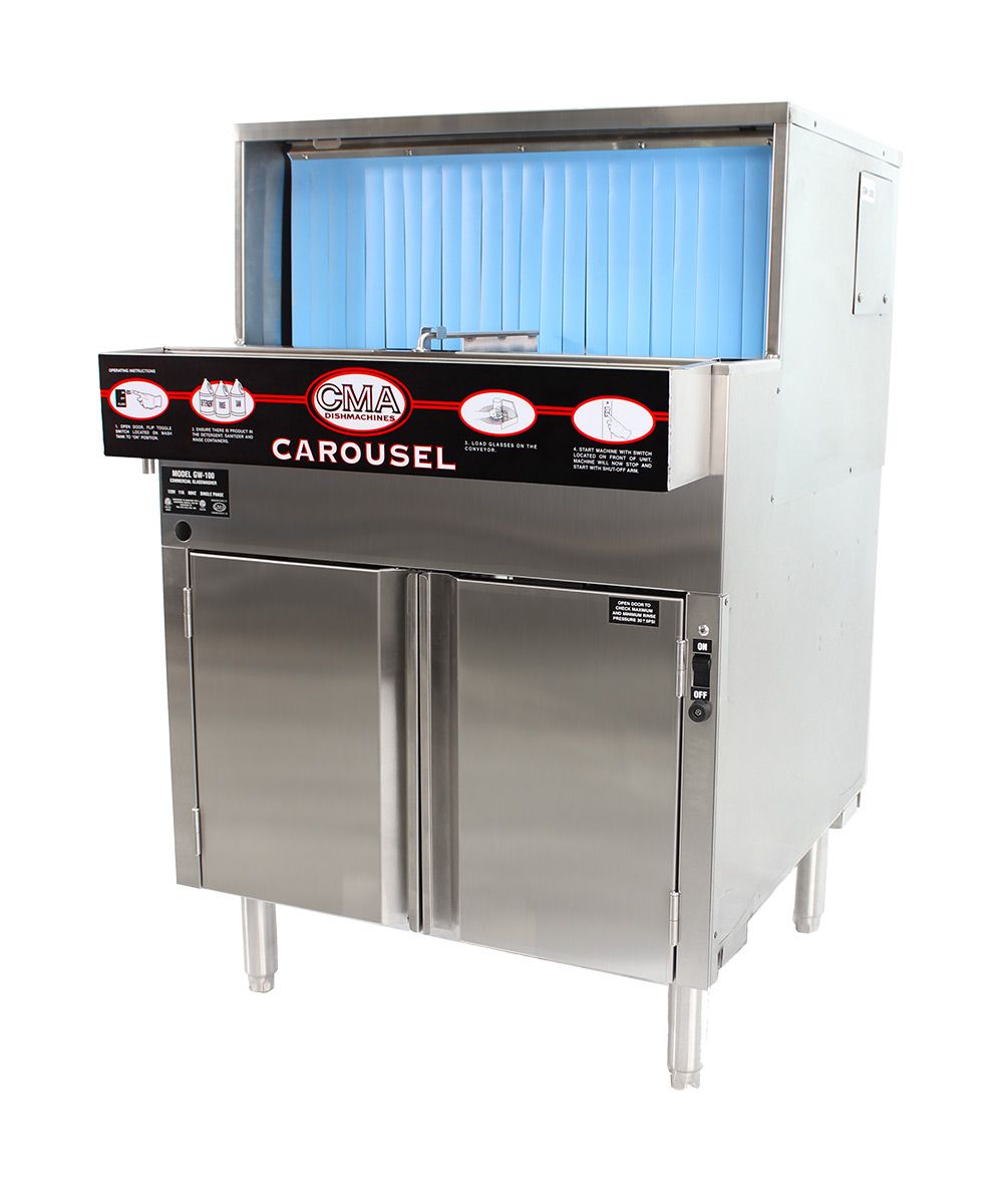 CMA Commercial Rotary Glasswasher w/Scrap Tray