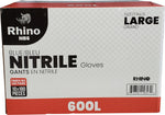 Blue Nitrile Gloves - Large - 600L