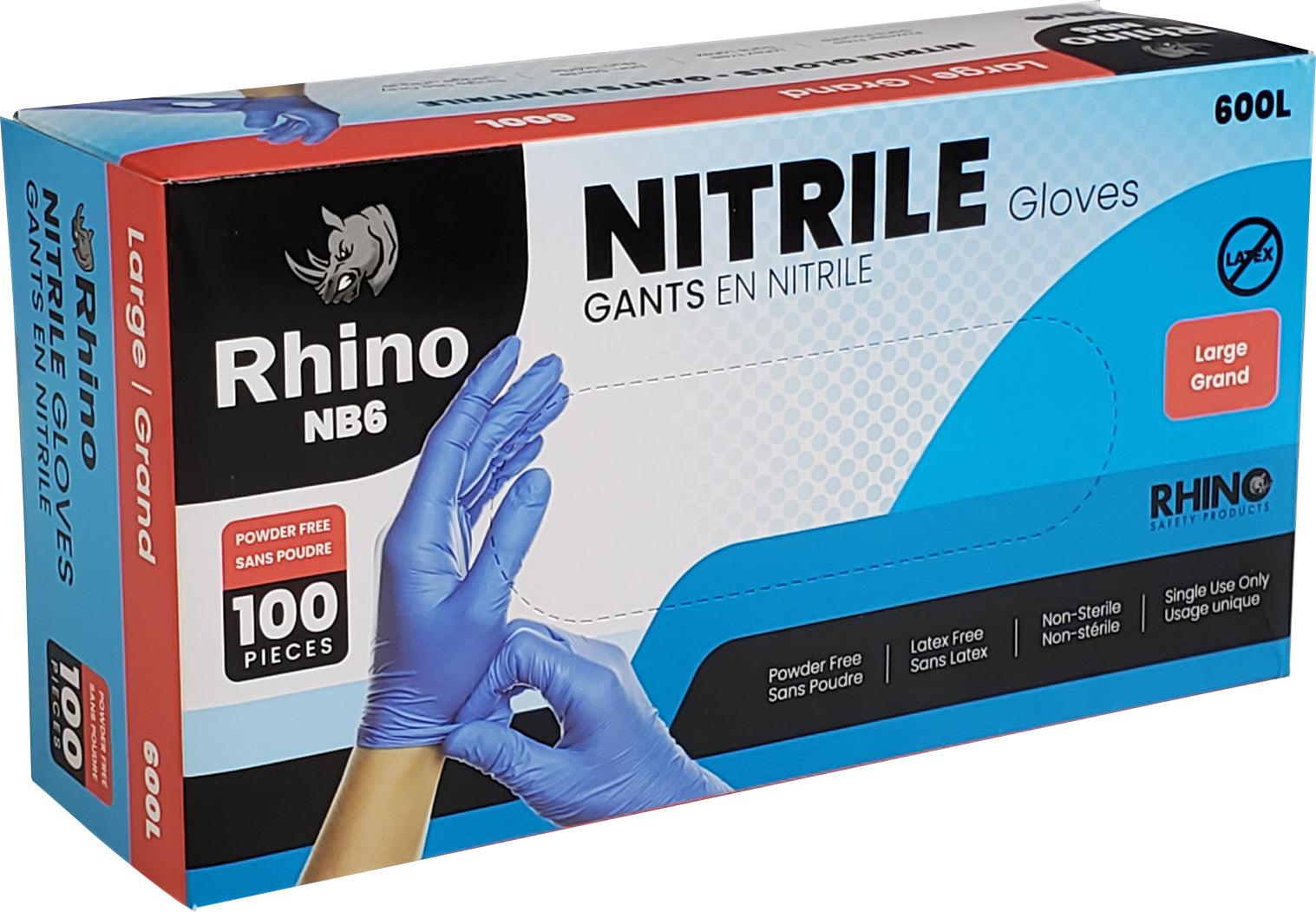 Blue Nitrile Gloves - Large - 600L — image 1