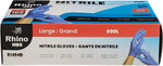 Blue Nitrile Gloves - Large - 600L