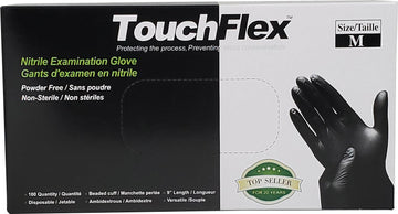 Nitrile Gloves Exam - Black - Medium