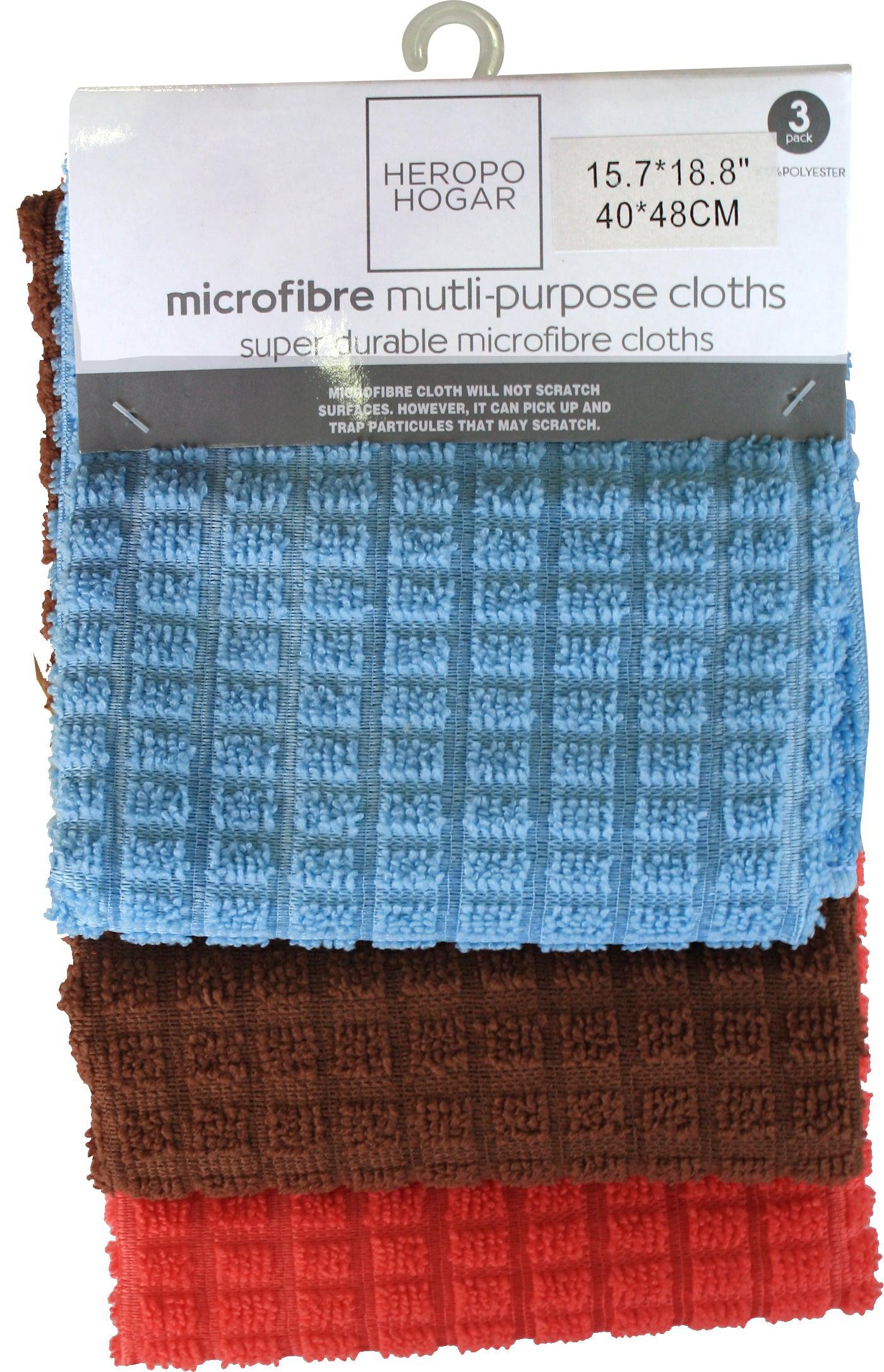Microfibre Multi-Purpose Cloth - 3-Pack - 40x48cm
