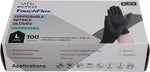 Nitrile Gloves Exam - Black - Large