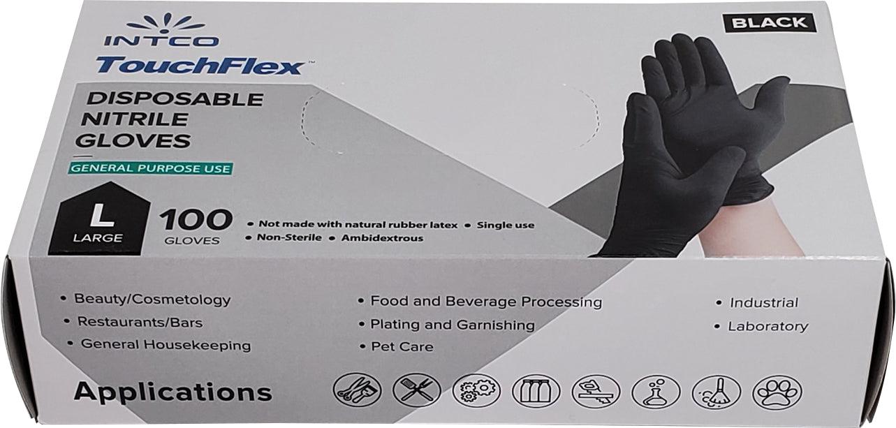Nitrile Gloves Exam - Black - Large — image 3