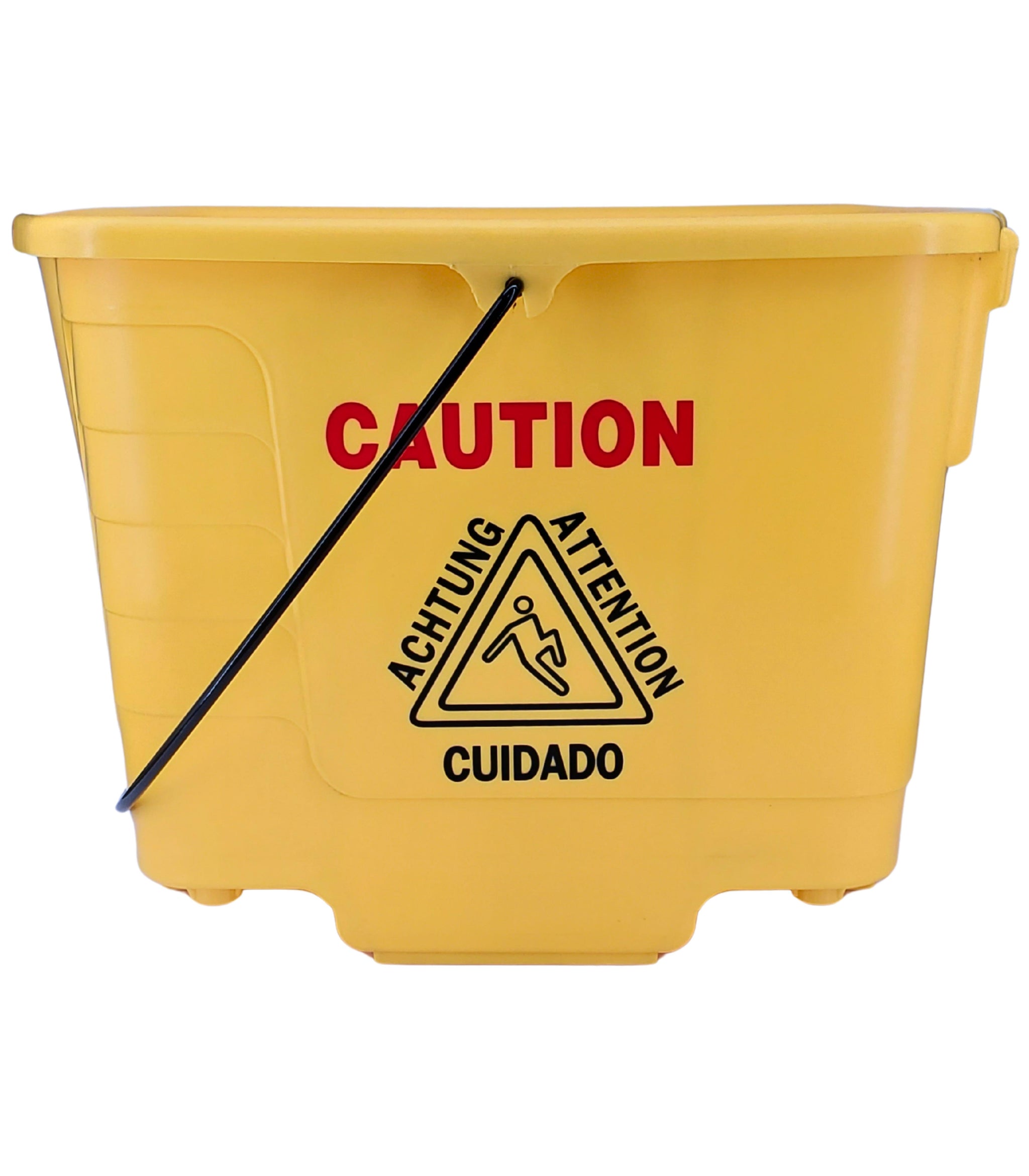 27L Mop Bucket with Down Press Wringer - Yellow — image 5