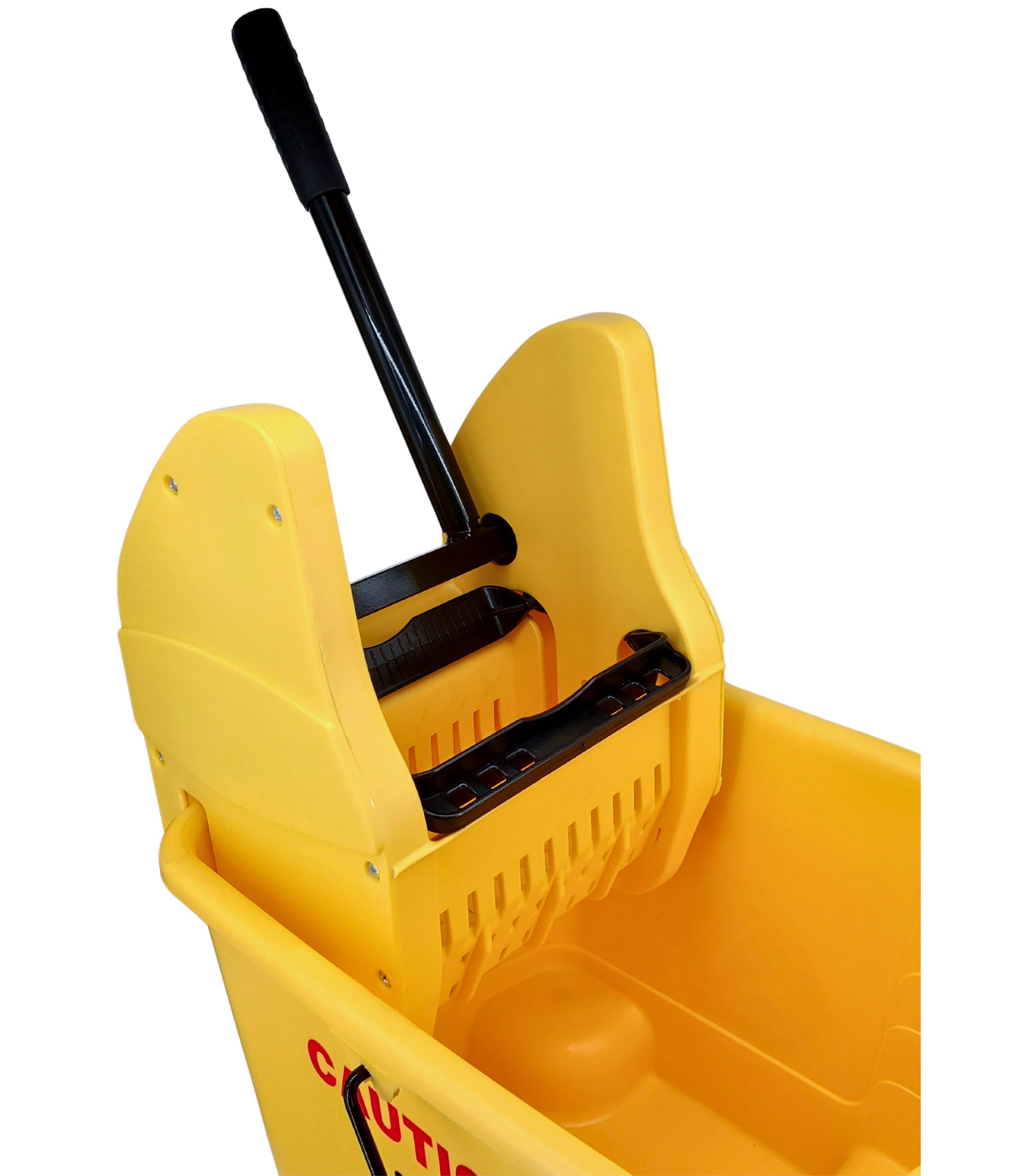 27L Mop Bucket with Down Press Wringer - Yellow — image 6