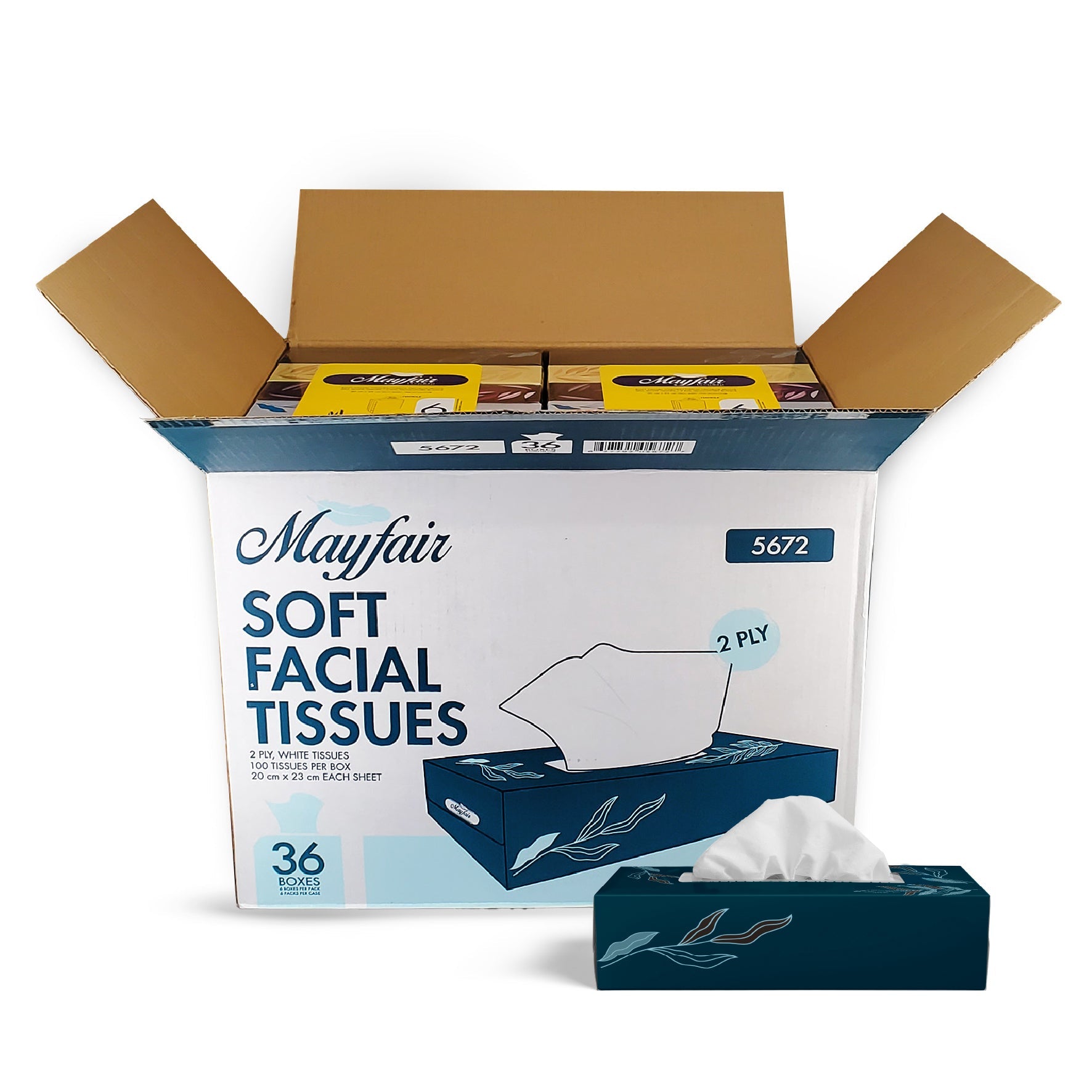 2ply White Facial Tissue- 100 Shts. - 5672 — image 9