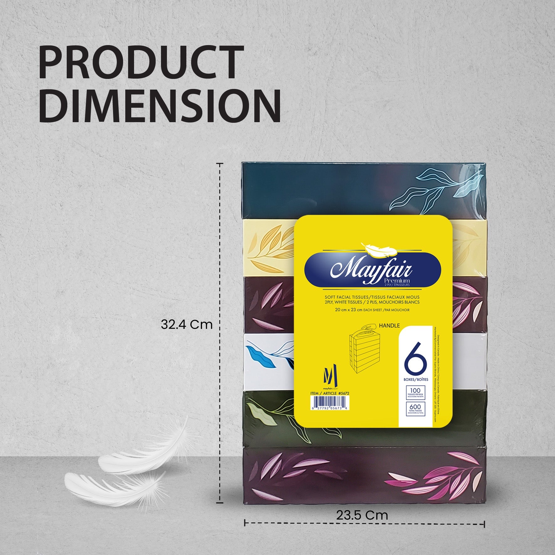 2ply White Facial Tissue- 100 Shts. - 5672 — image 3
