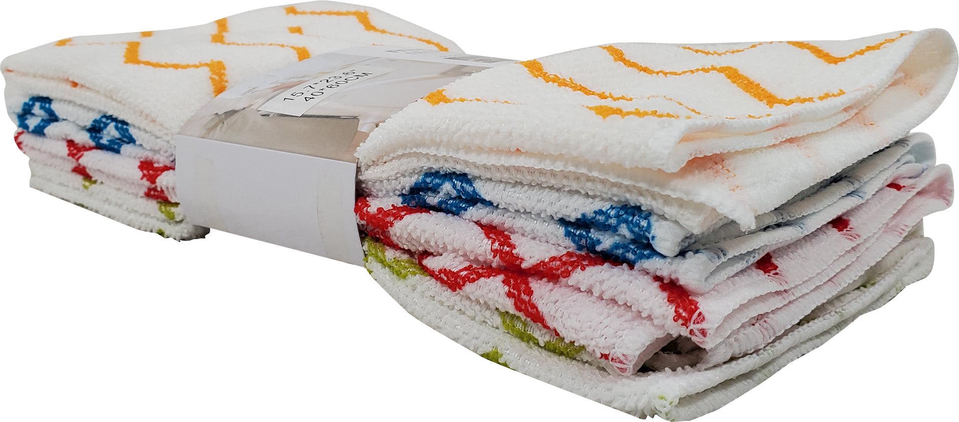 Microfibre - Multi-Purpose Cloth - 4-Pack - White Base - 40x60cm — image 1