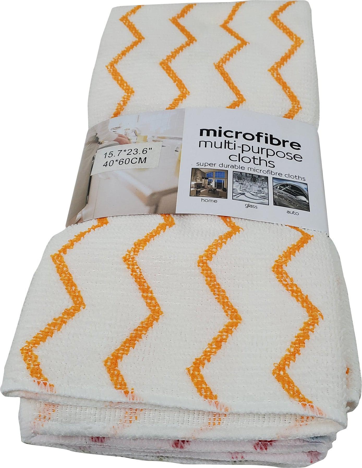 Microfibre - Multi-Purpose Cloth - 4-Pack - White Base - 40x60cm — image 2
