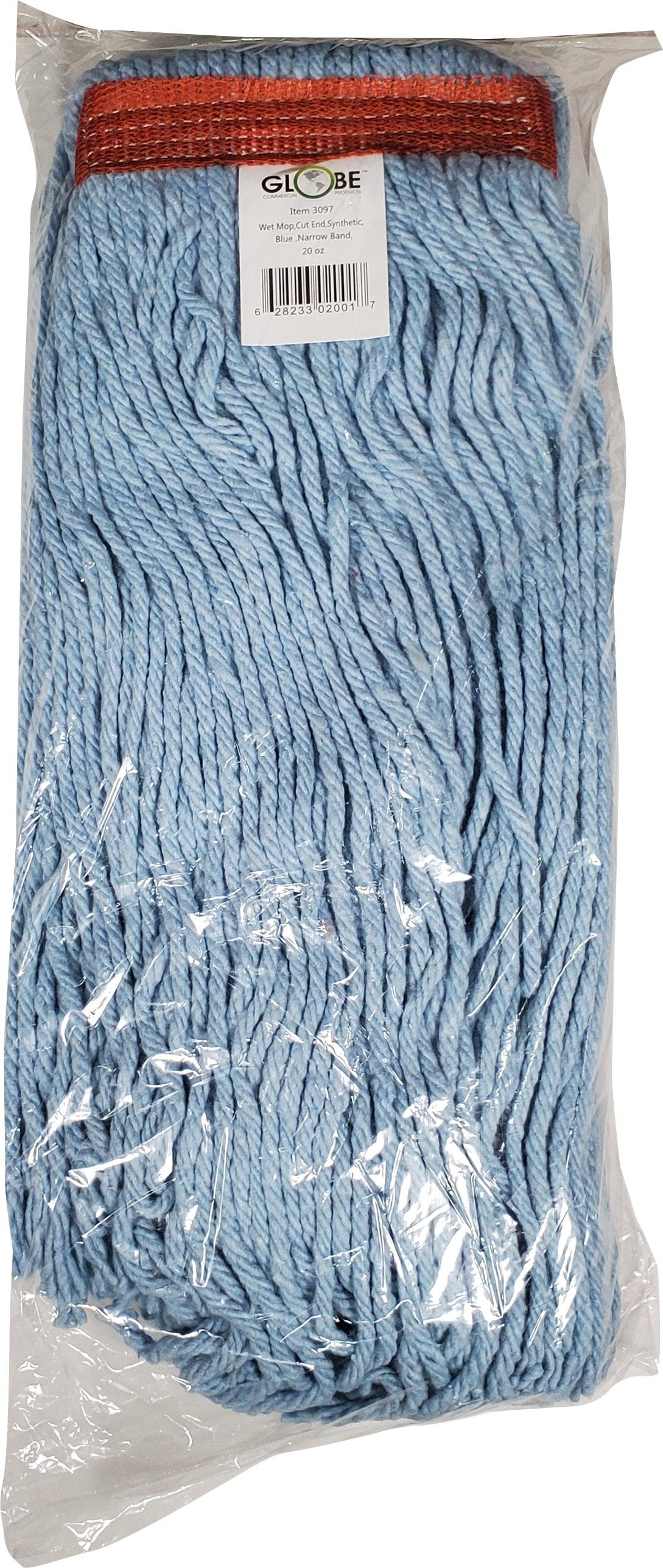 20oz Blue Synthetic Cut-End Mop Head - 3097