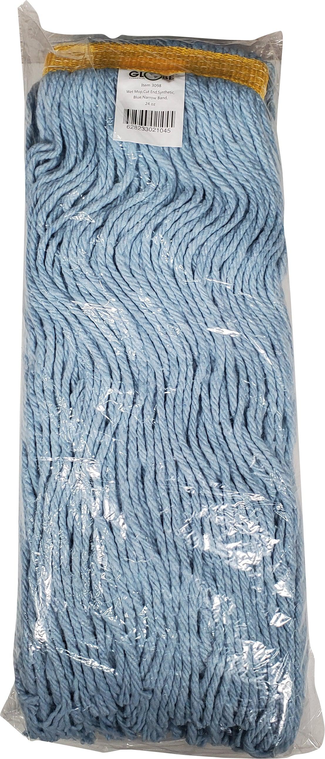 24oz Blue Synthetic Cut-End Mop Head — image 3