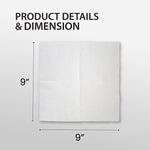 1 Ply Cocktail Napkins 1/4 Fold - White - CNAP01