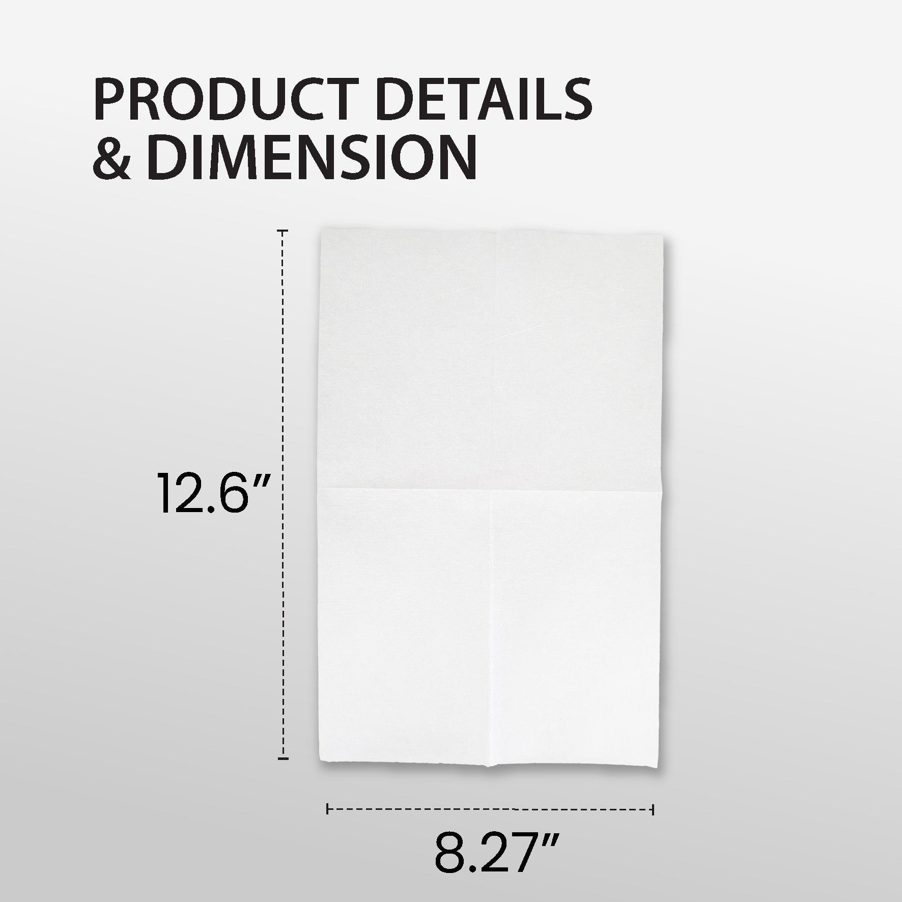 1 Ply Interfold Napkins 1/4 Fold - White - INAP01 — image 2