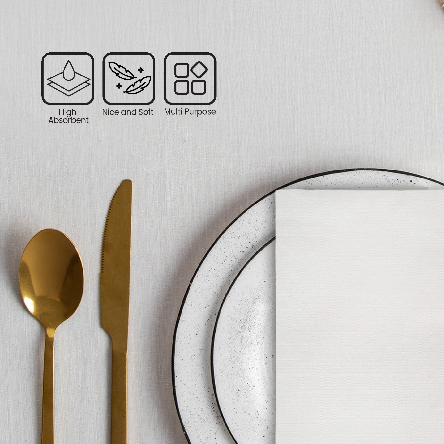 1 Ply Interfold Napkins 1/4 Fold - White - INAP01 — image 8