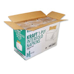 1 Ply Interfold Napkins 1/4 Fold - Kraft - INAP01K