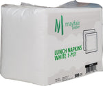 1 Ply Lunch Napkins 1/4 Fold - White - LNAP01
