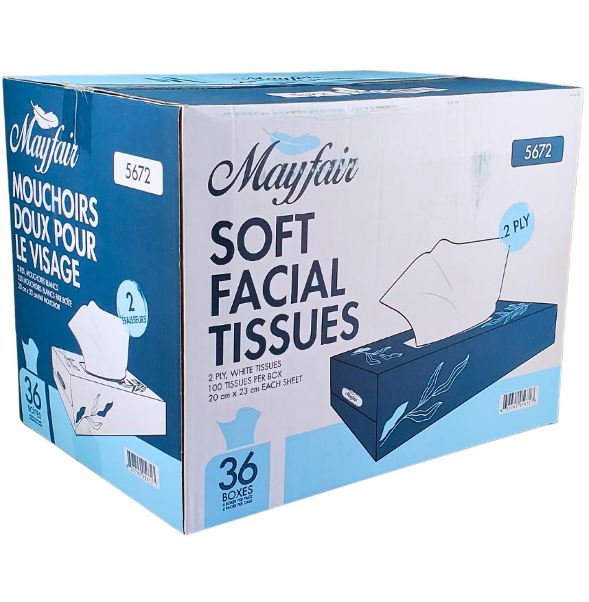 2ply White Facial Tissue- 100 Shts. - 5672 — image 10