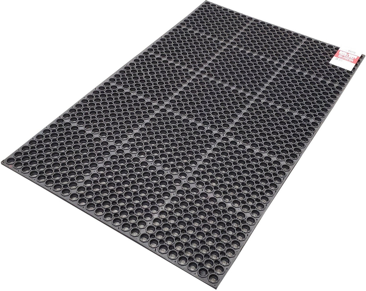 Black Rubber Anti-Fatigue Mat Heavy Duty 36