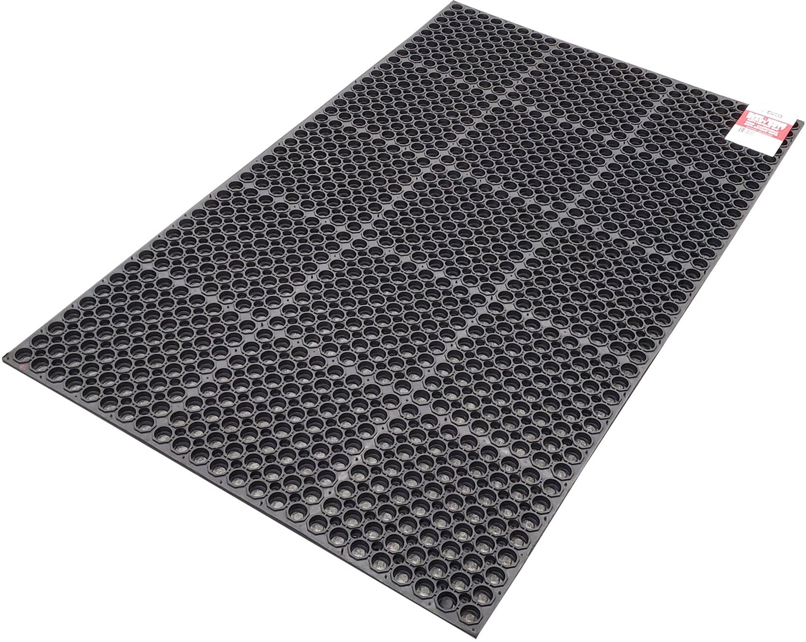 Black Rubber Anti-Fatigue Mat Heavy Duty 36"X60" — image 1